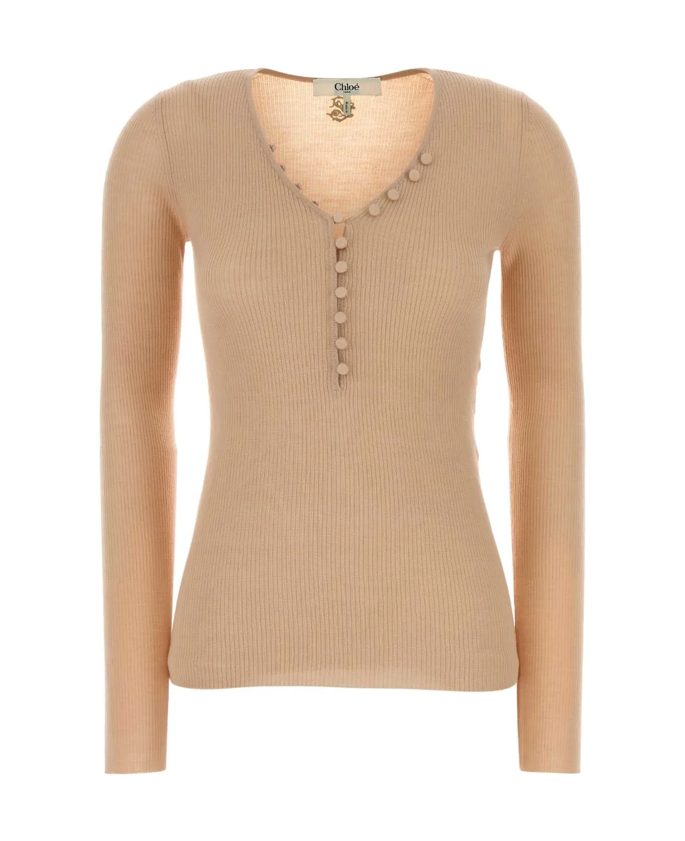 Skin Pink Wool Sweater - 1