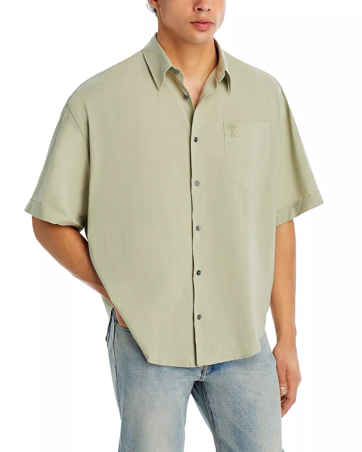 Boxy Fit Short Sleeve Shirt - 1