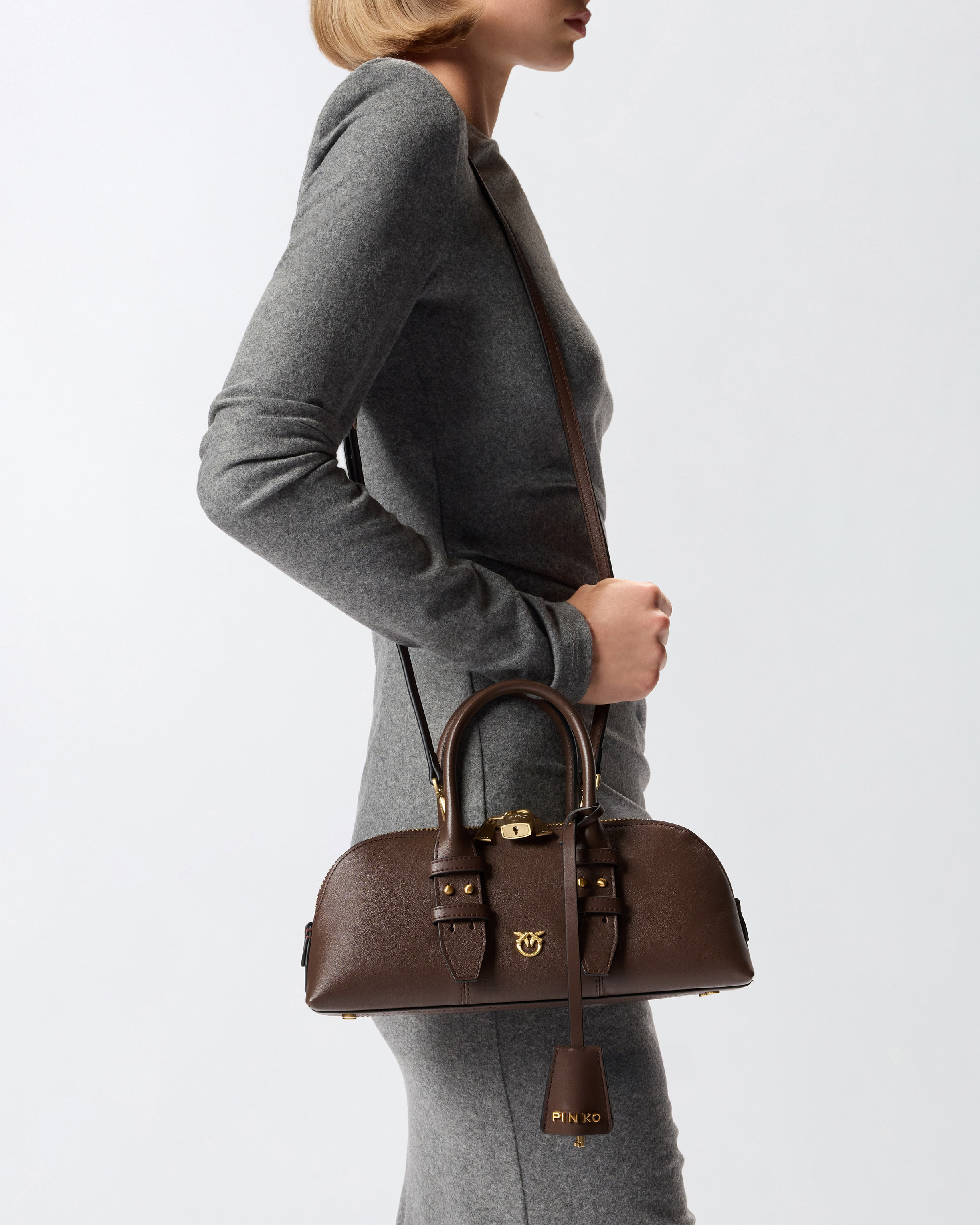 SMALL LEATHER ESCAPE BAG BAGUETTE - 6