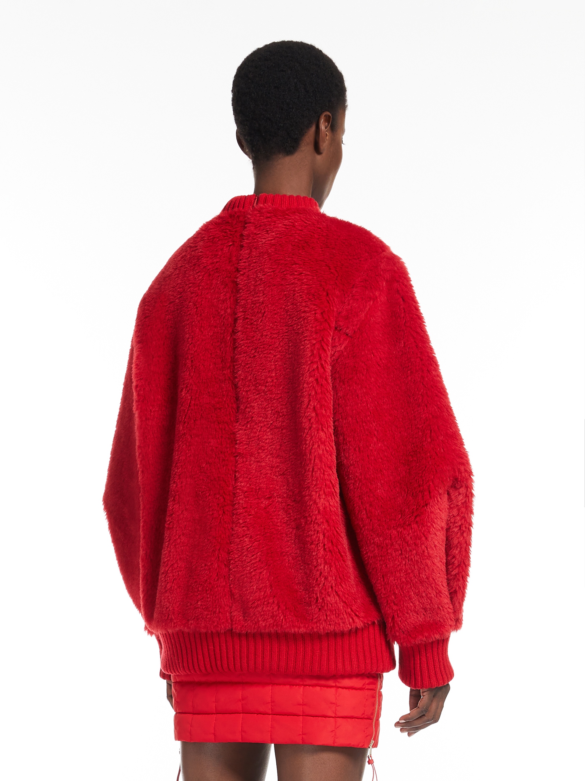 CARMINE Alpaca and wool Teddy pullover - 4