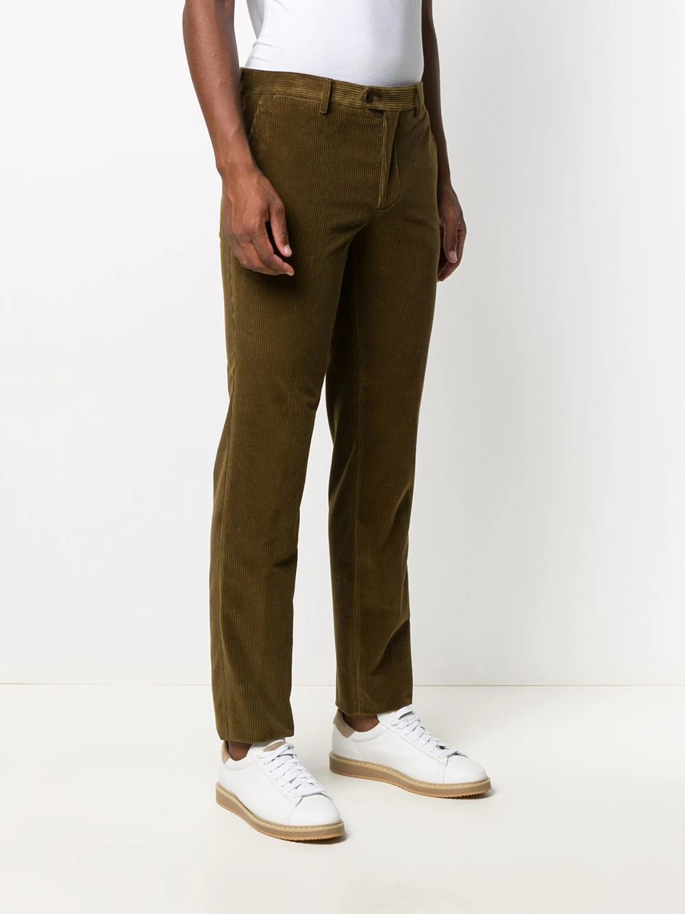 slim-fit corduroy trousers - 3