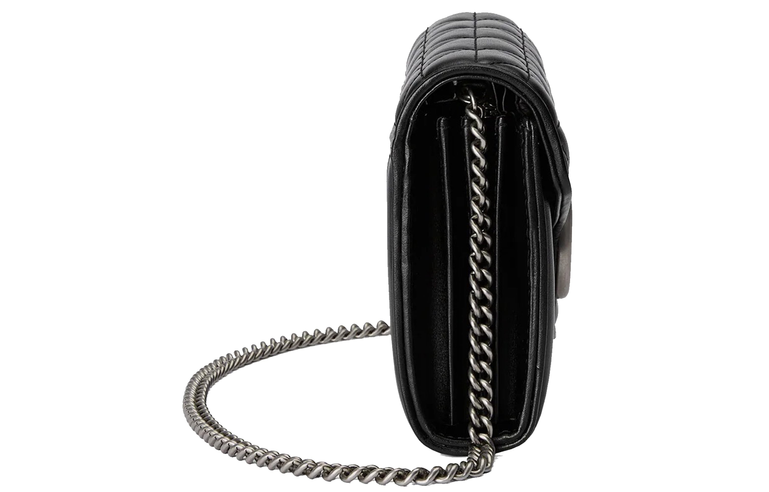 (WMNS) Gucci GG Marmont Mini Bag 'Black' 474575-DTD5N-1000 - 4
