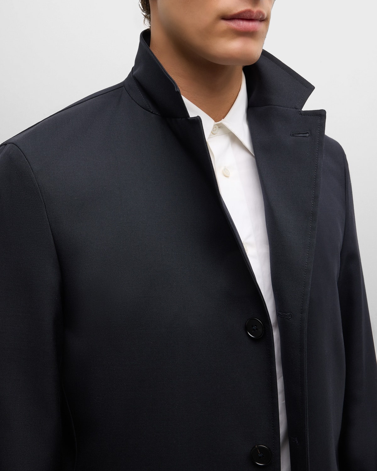 Men's Wool Gabardine Suit Jacket - 7