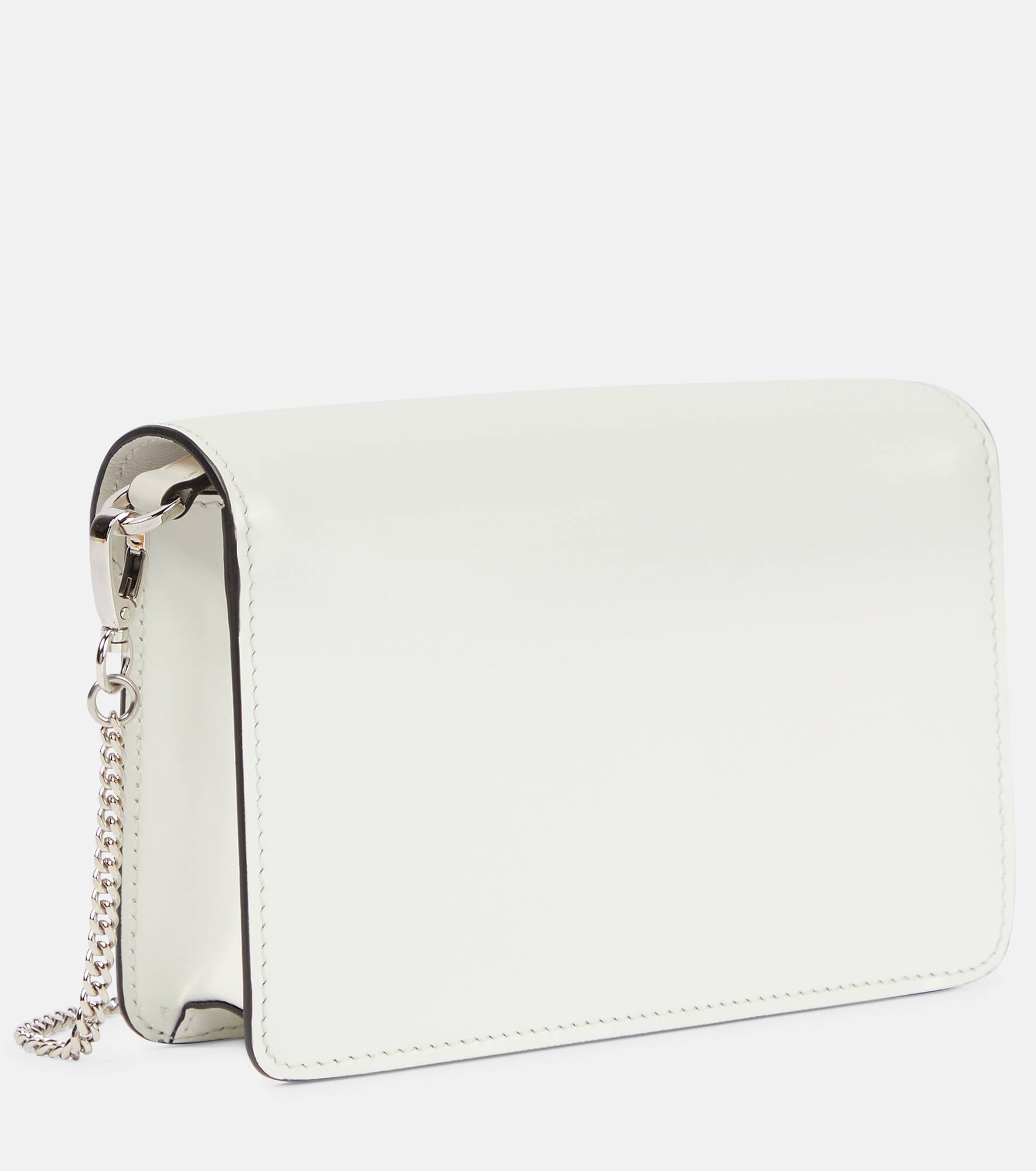 Triangle Mini leather crossbody bag - 4