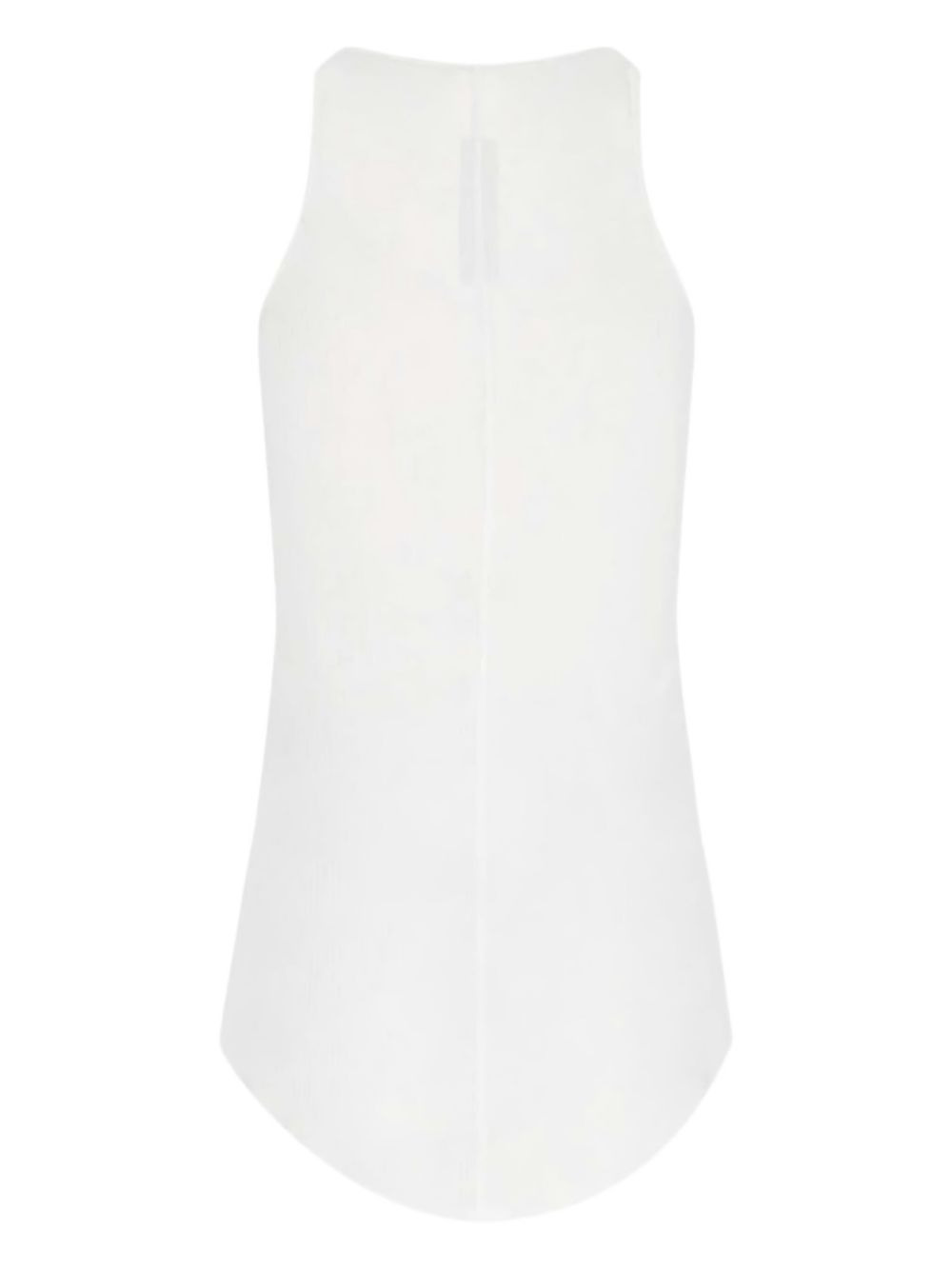 ribbed round-neck top - 2