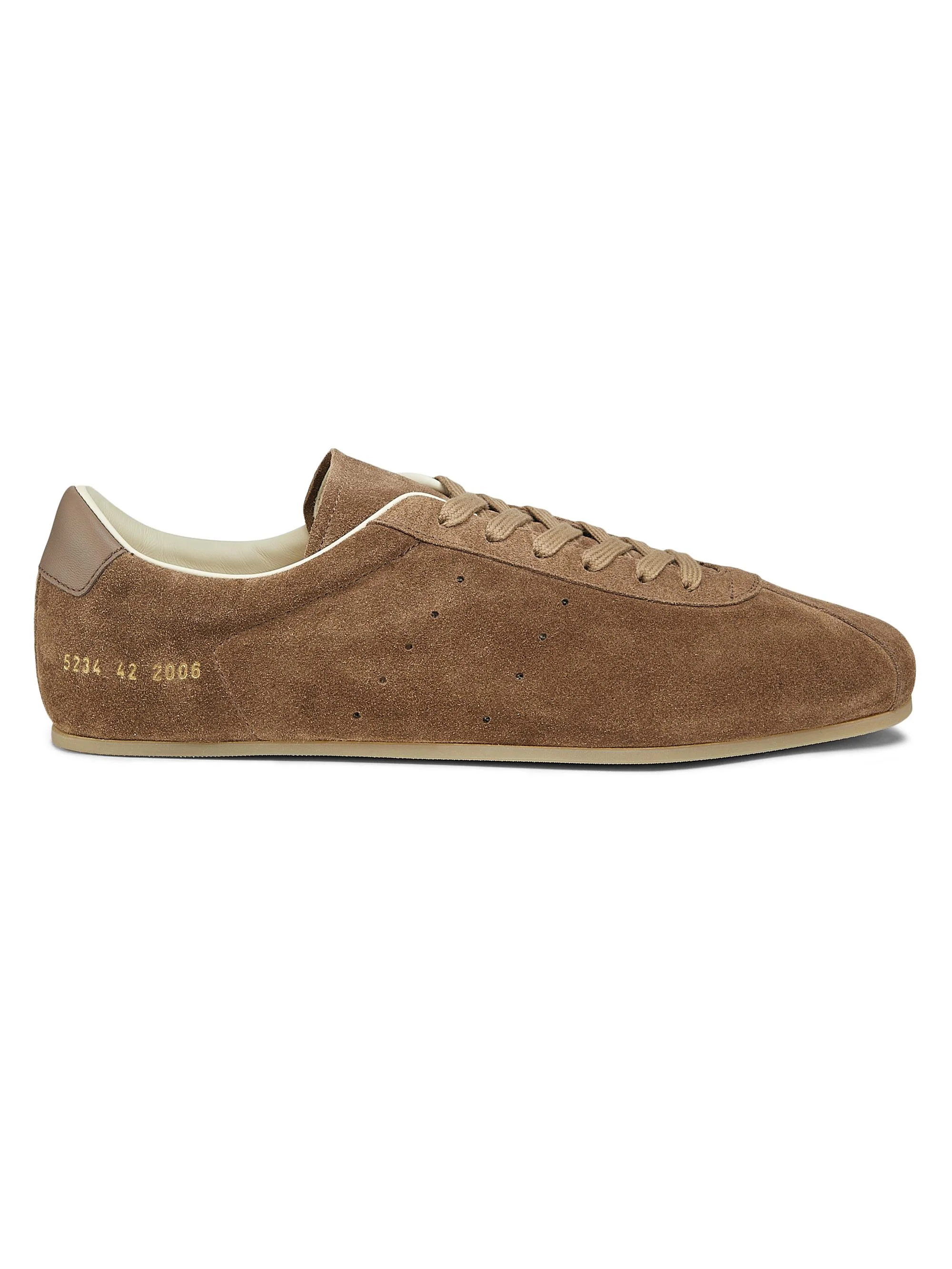 Men's Suede Low-Top Driving Shoes - Taupe - 1