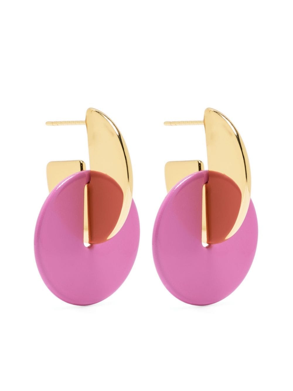 interlock drop earrings - 1