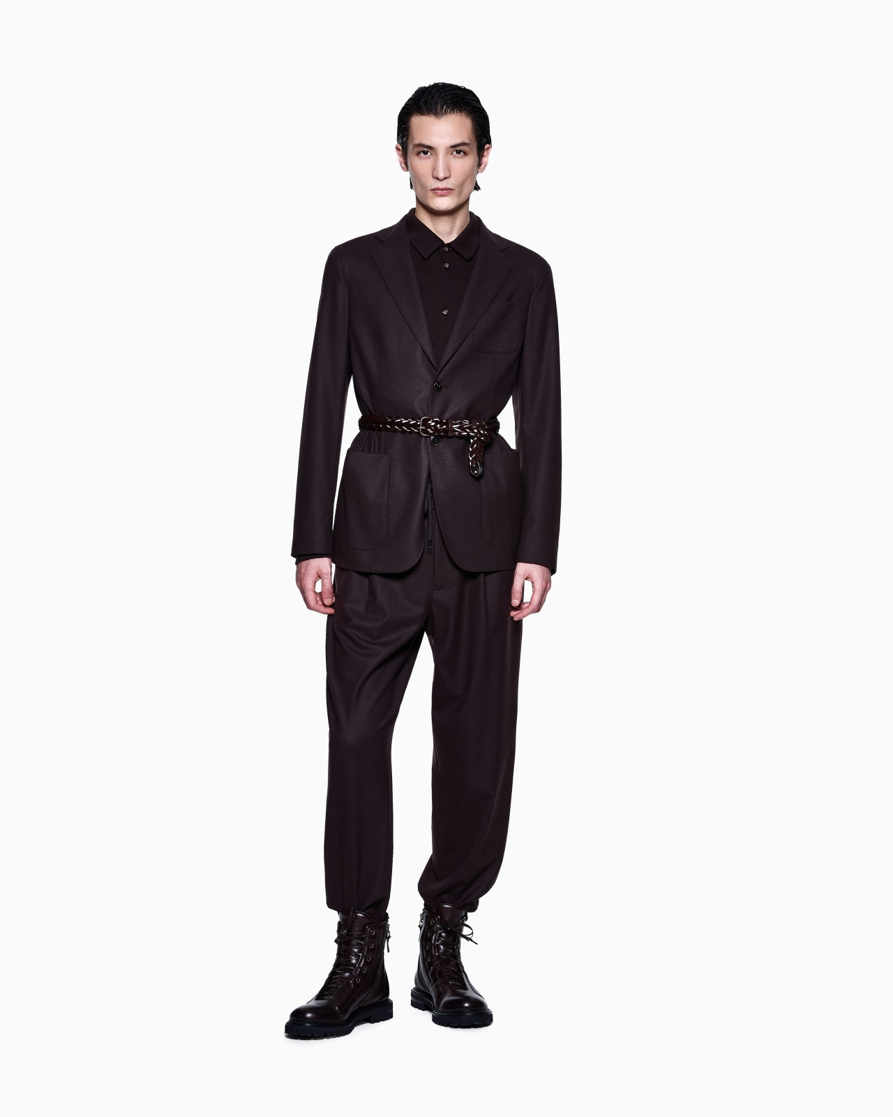 PURE CASHMERE INTERLOCK SHIRT - 2