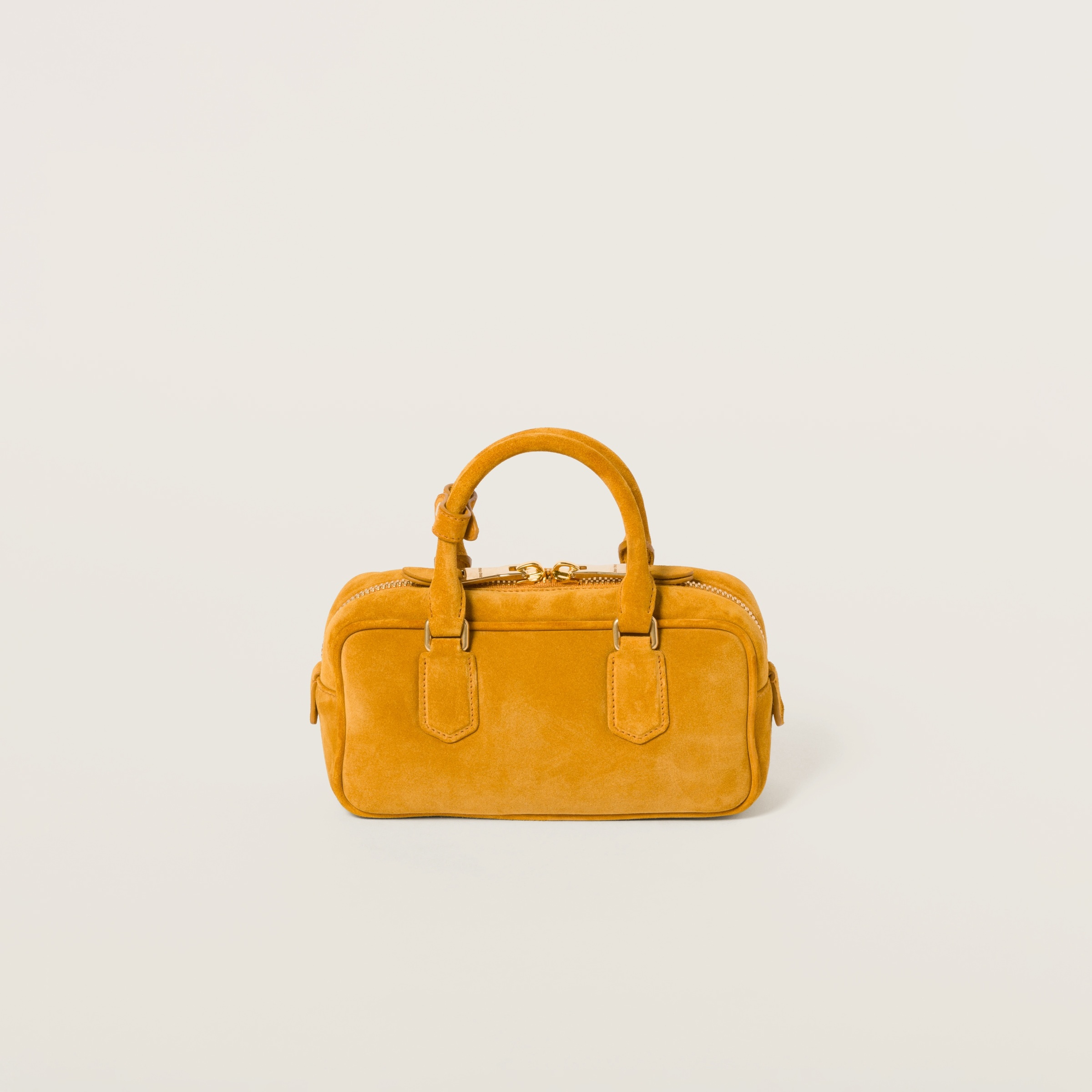 Arcadie padded suede top-handle bag - 4