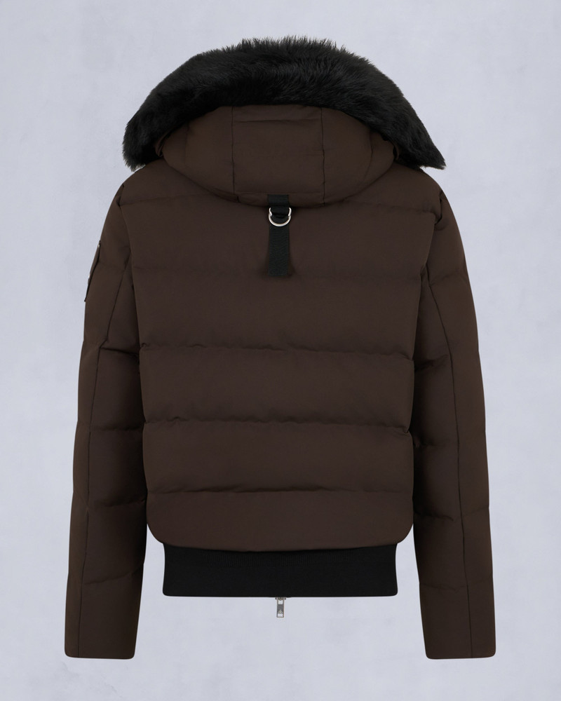 CLOUD SHEARLING TRIM BOMBER JACKET 6