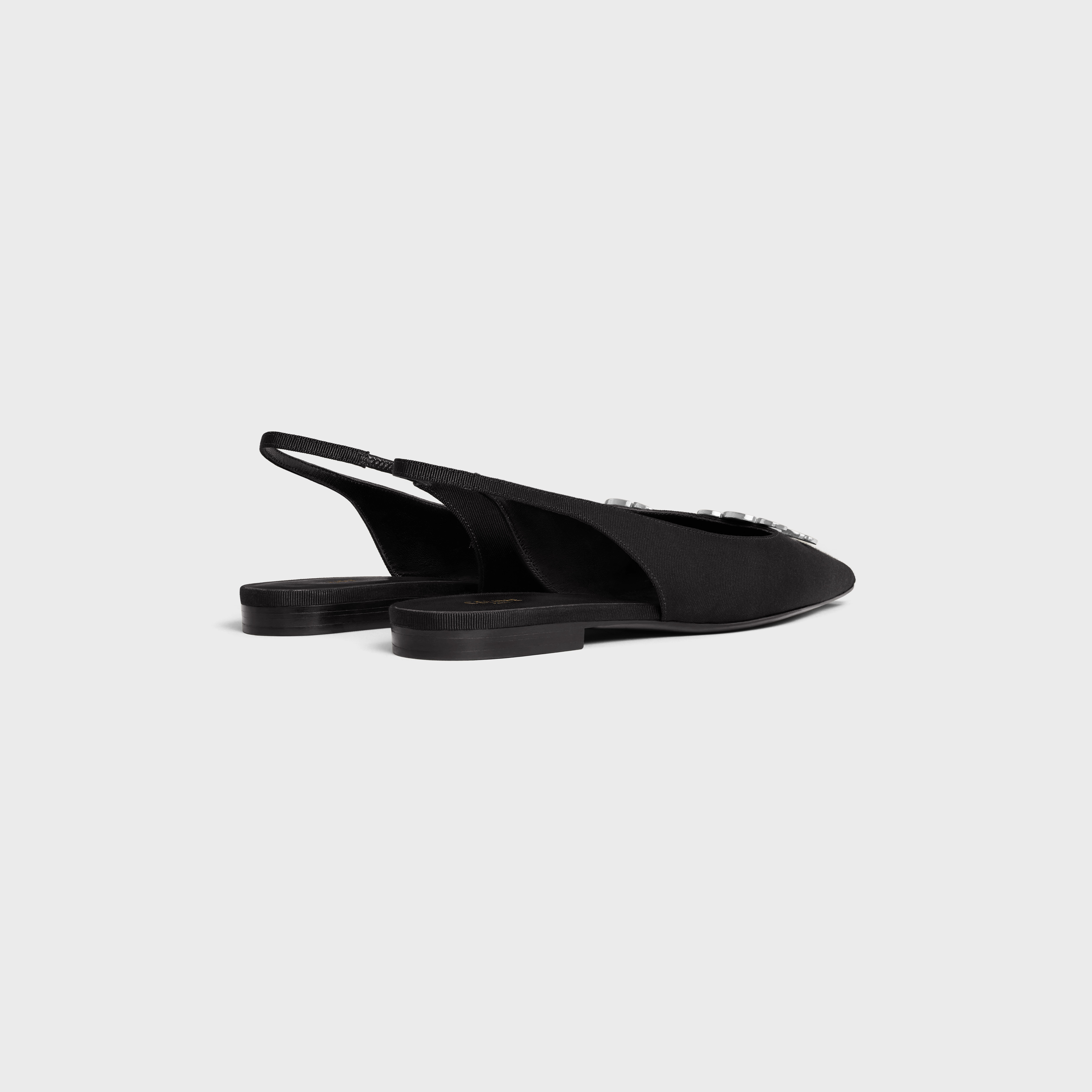 CELINE ALMA TRIOMPHE FLAT SLINGBACK in GROS-GRAIN - 3
