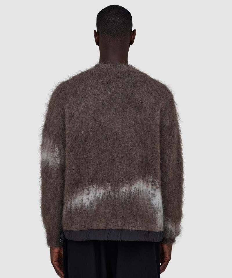 Jacquard shaggy knit sweater 3