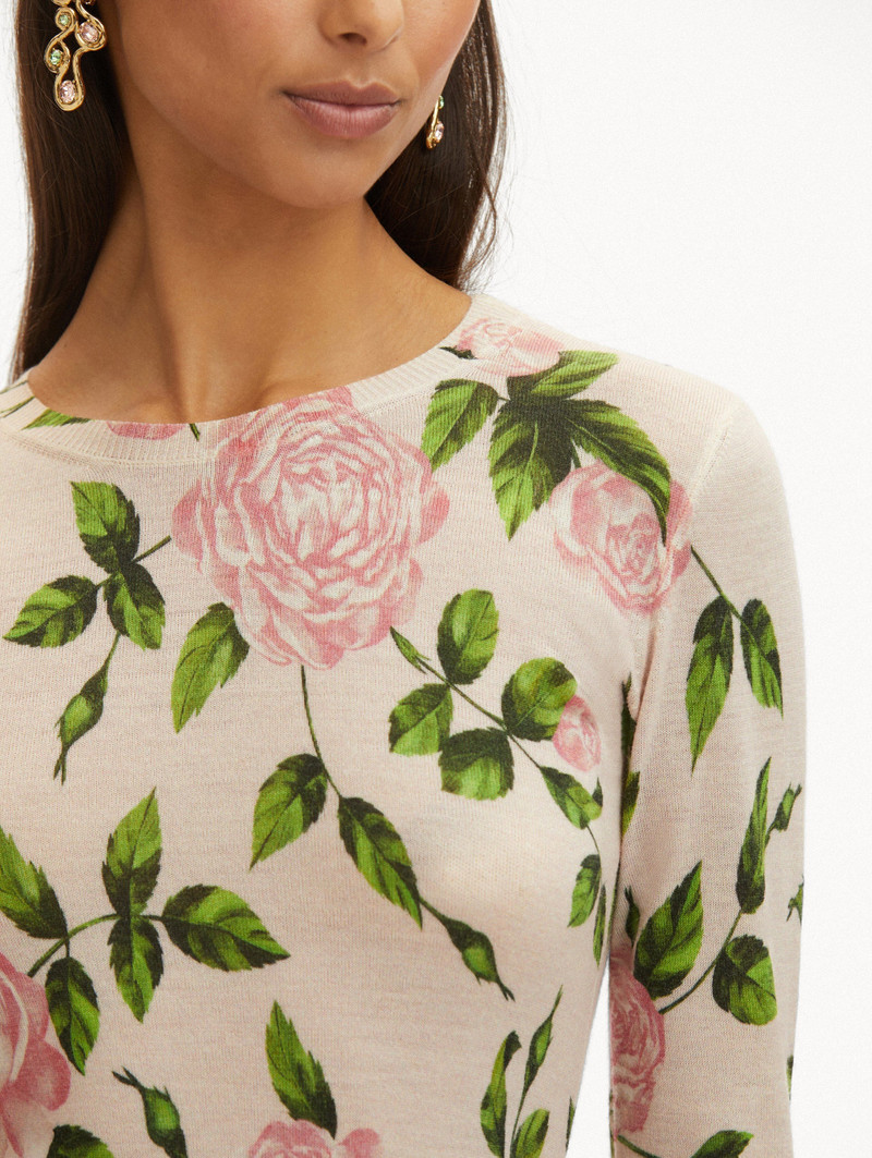ENGLISH ROSE PRINTED PULLOVER 6