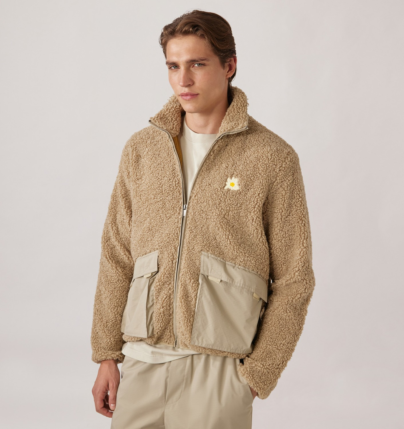 UNISEX TEDDY EDELWEISS ZIP JACKET - 3