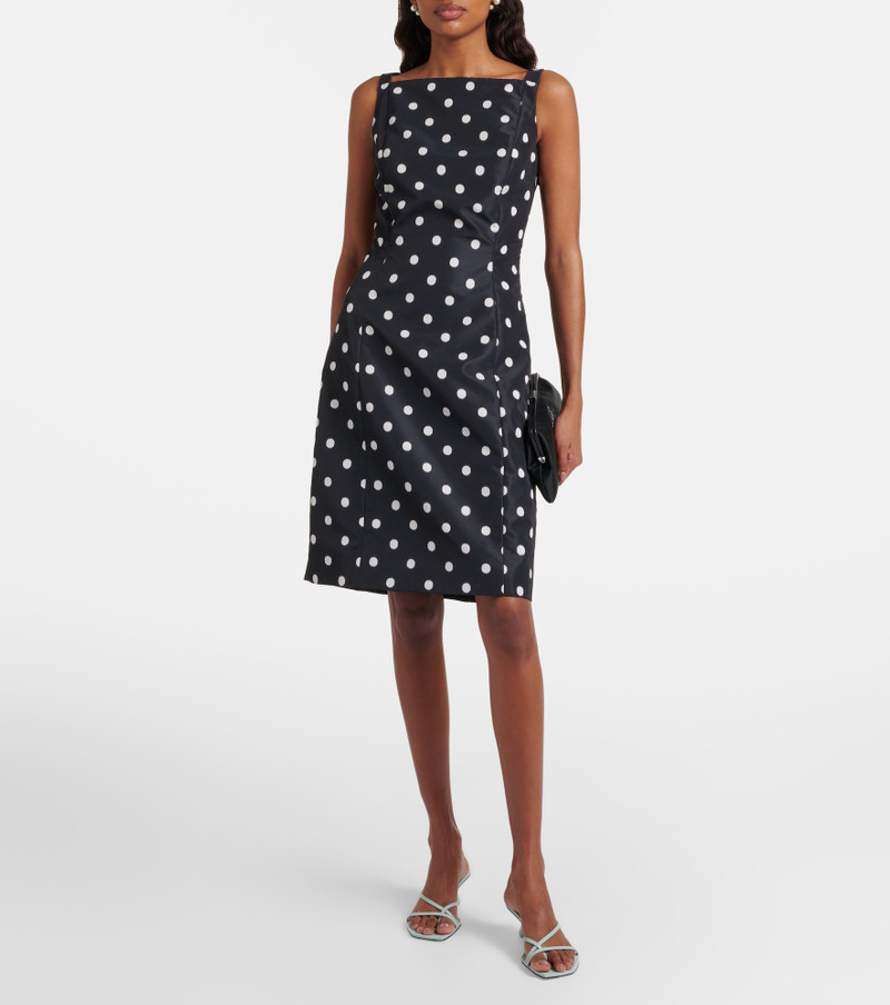 PATOU Polka-dot faille minidress outlook