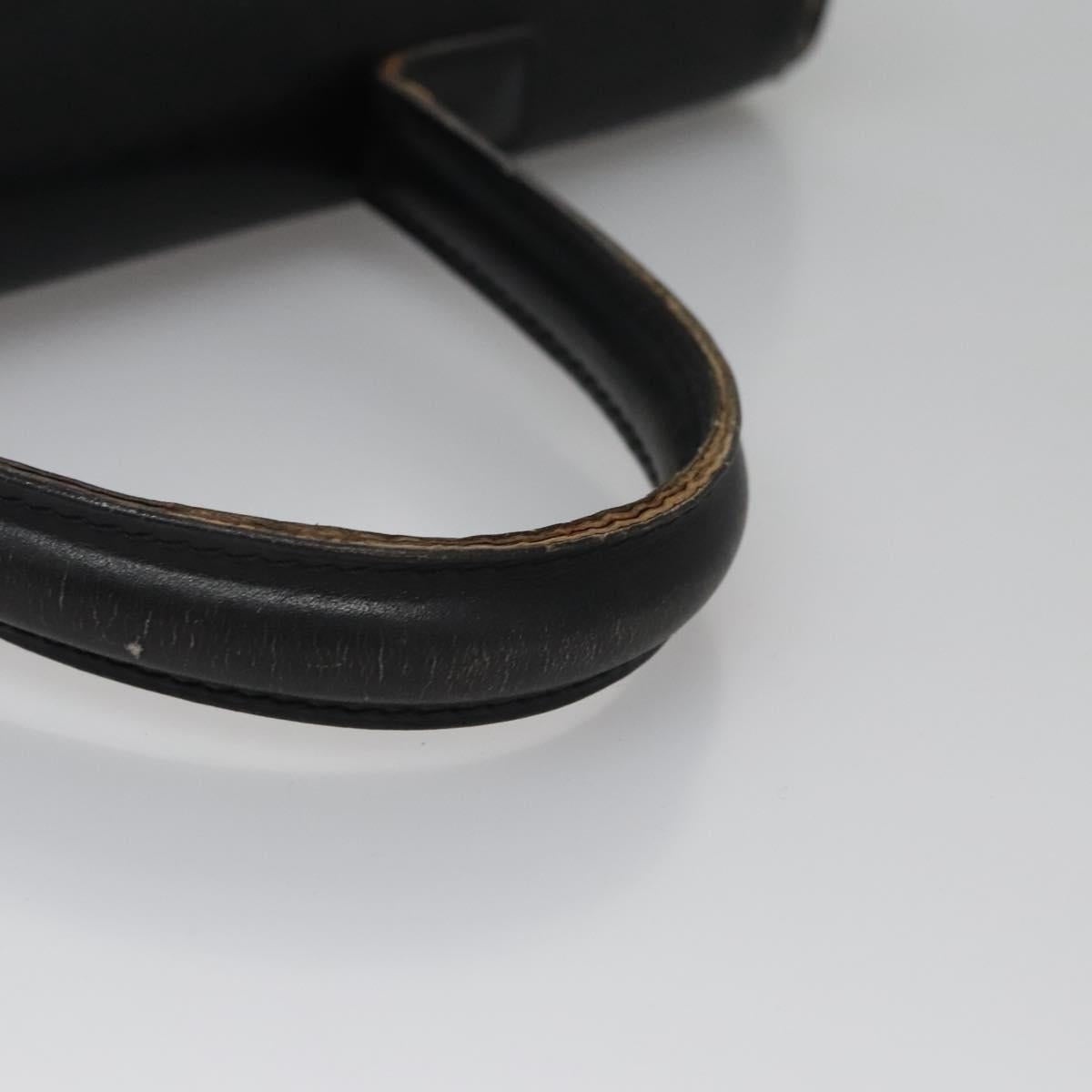 CELINE Hand Bag Leather Black - 7