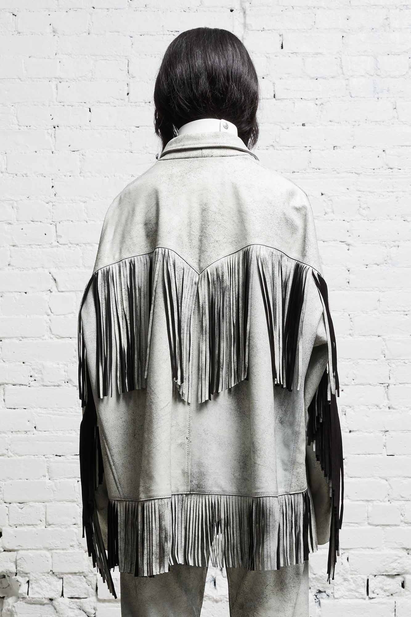R13 fringe jacket sale