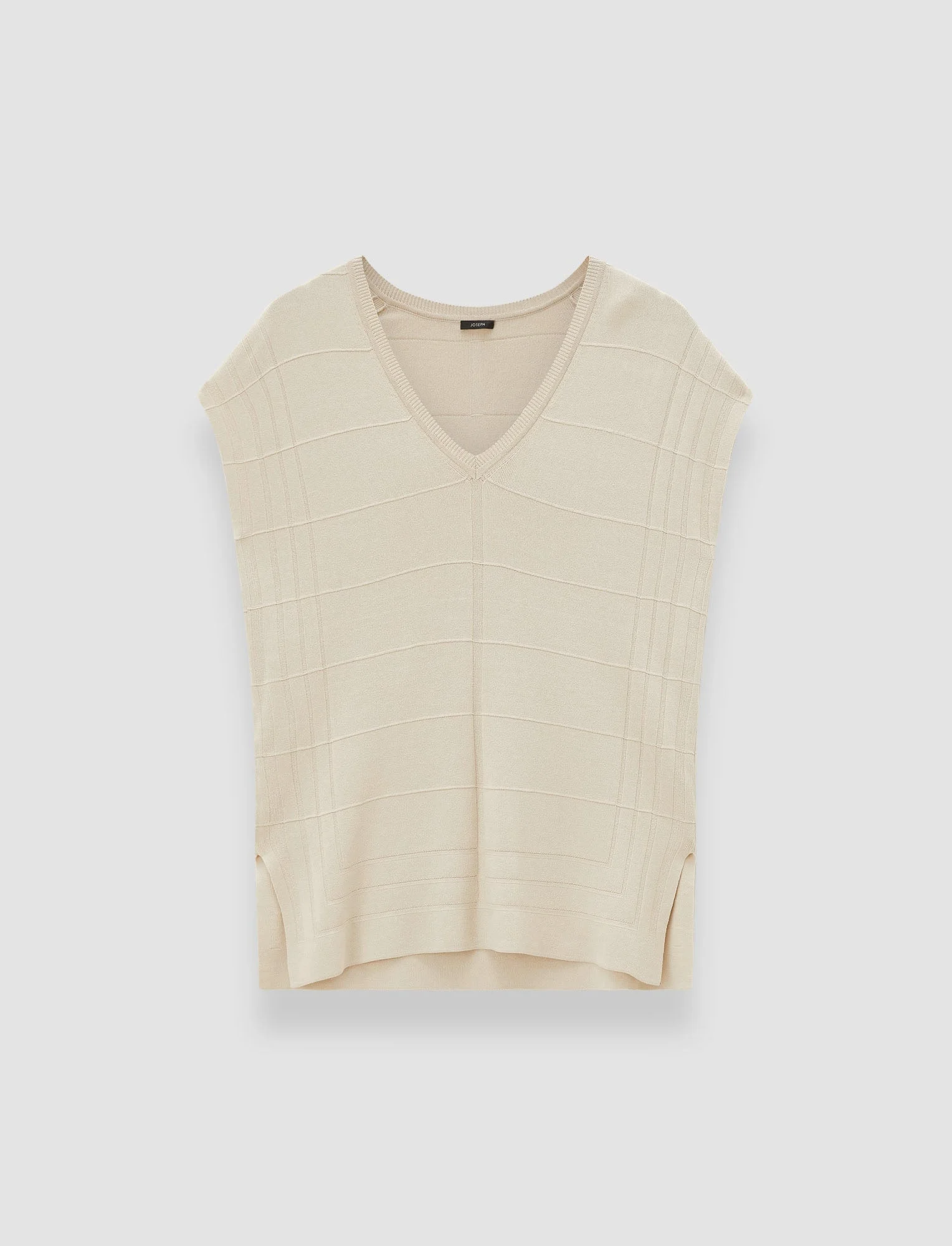 Viscose Grid Knit Top - 1