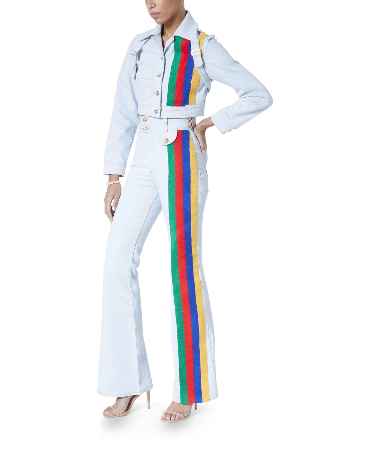 Rainbow Embroidery Jeans - 6