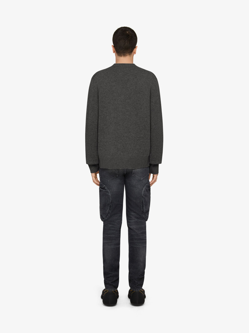 SWEATER IN WOOL AND CASHMERE WITH PATCH 4