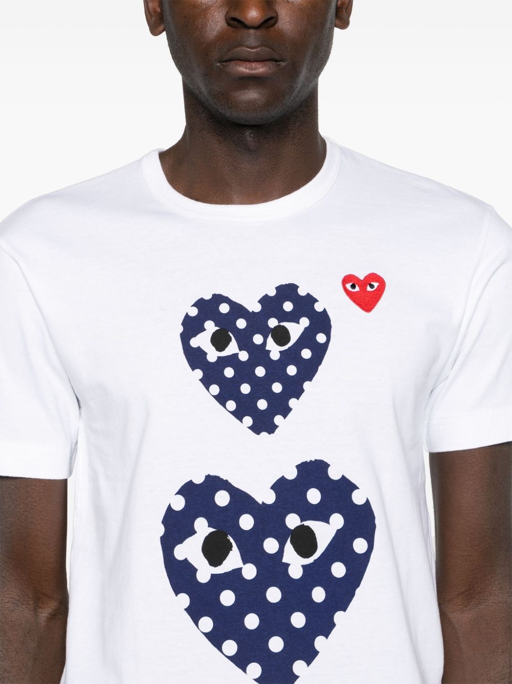 heart-motif cotton T-shirt - 6