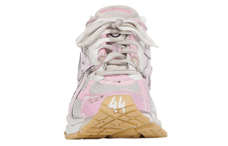 Balenciaga Runner Sneakers 'White Baby Pink Mesh and Nylon' 677403W3RB39059 - 3