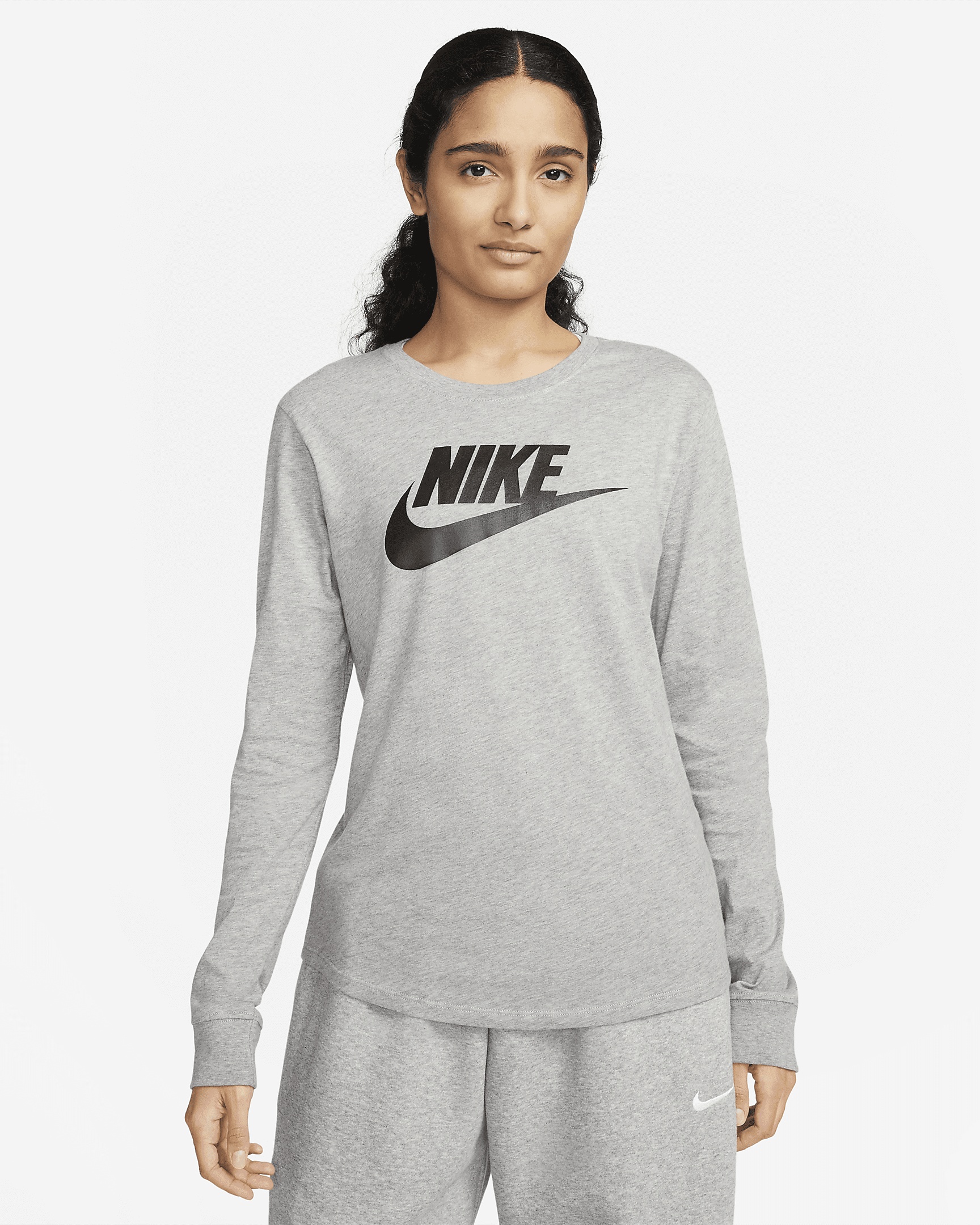 Women's Nike Sportswear Essentials Long-Sleeve Logo T-Shirt - 1