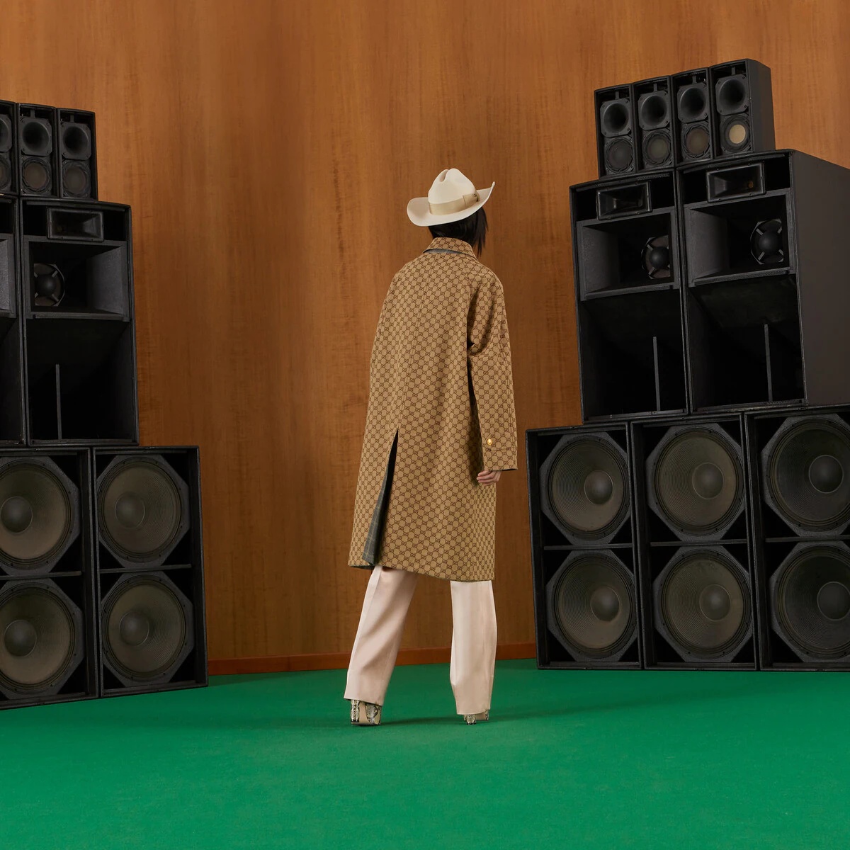Reversible GG canvas long coat - 8