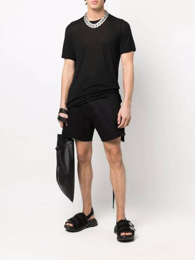 Rick Owens DRKSHDW raw-cut denim shorts outlook