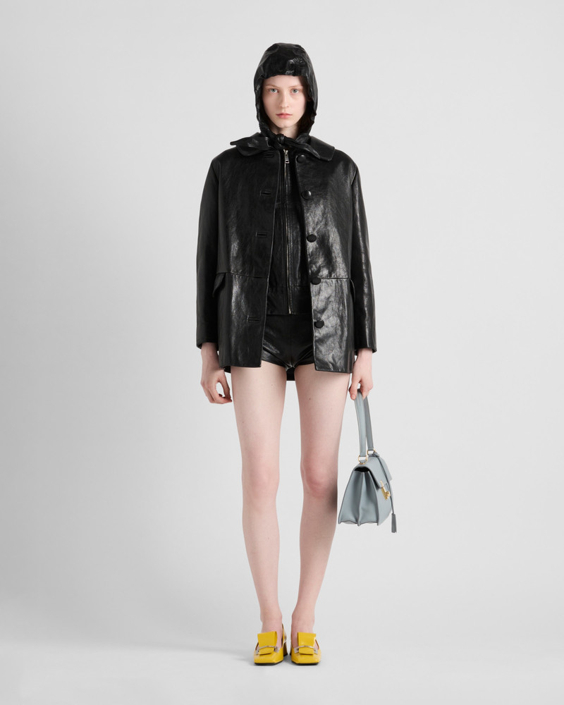 Prada Leather caban jacket outlook