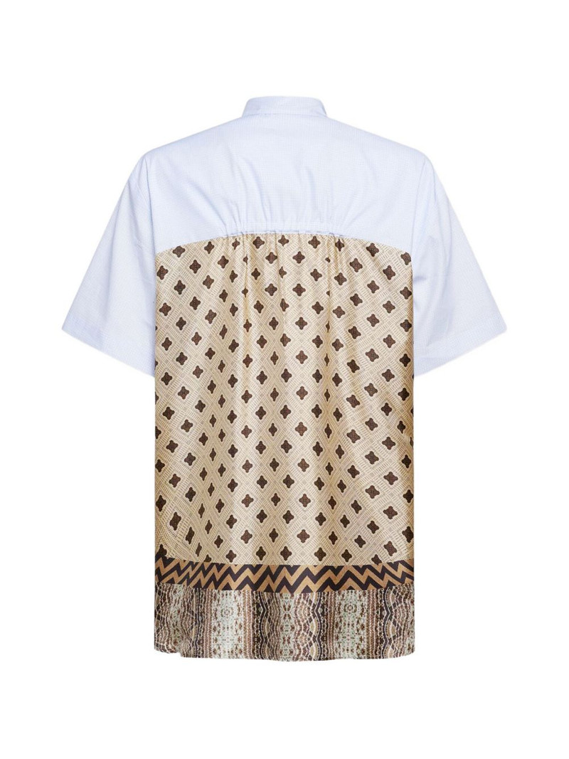 point collar geometric shirt 4