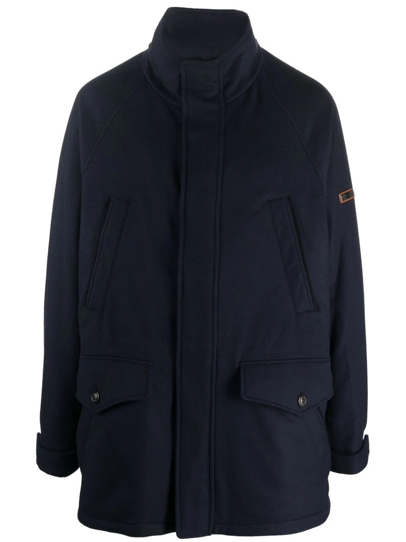 cotton wool blend parka 1