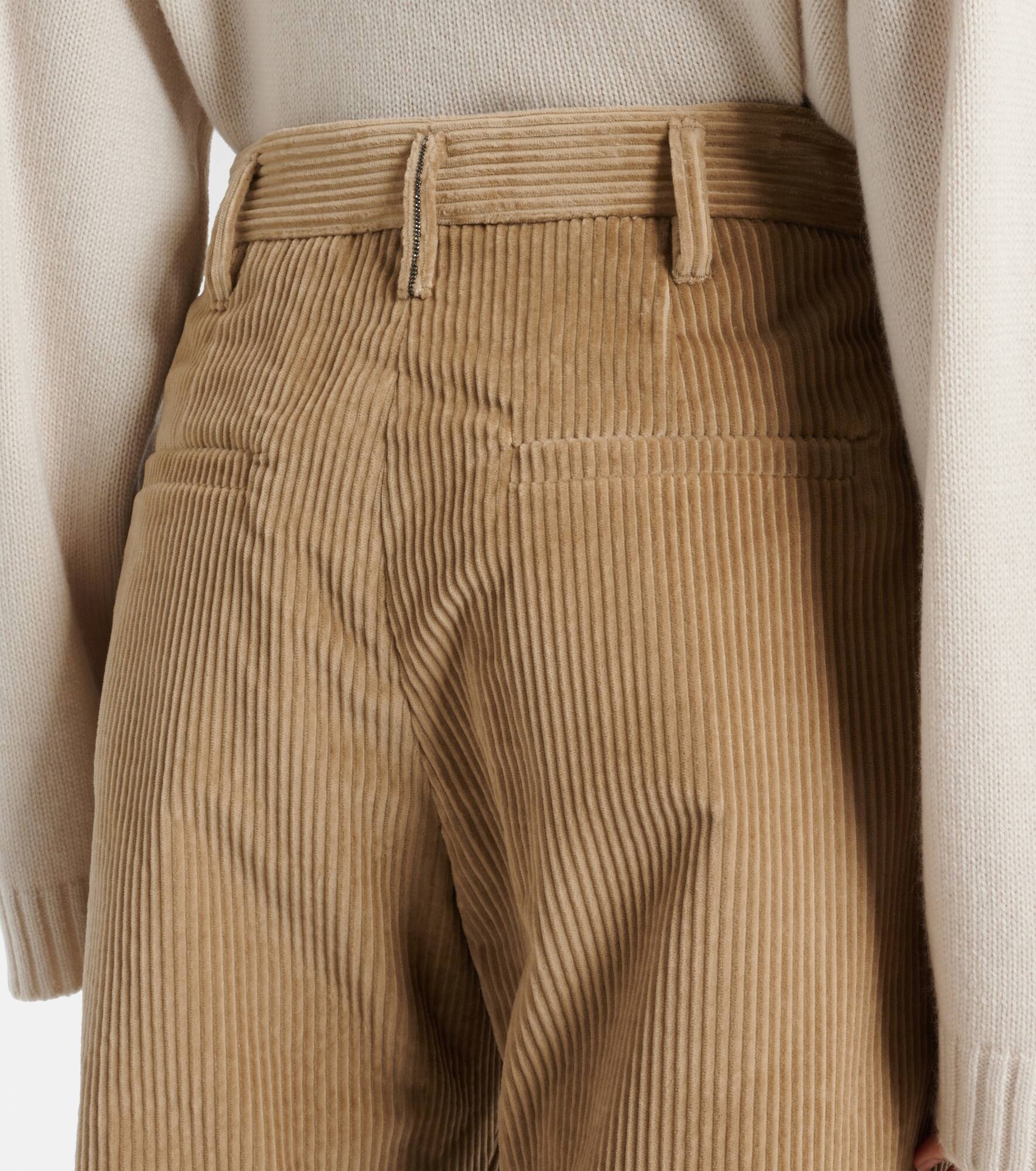 High-rise cotton cropped pants - 5