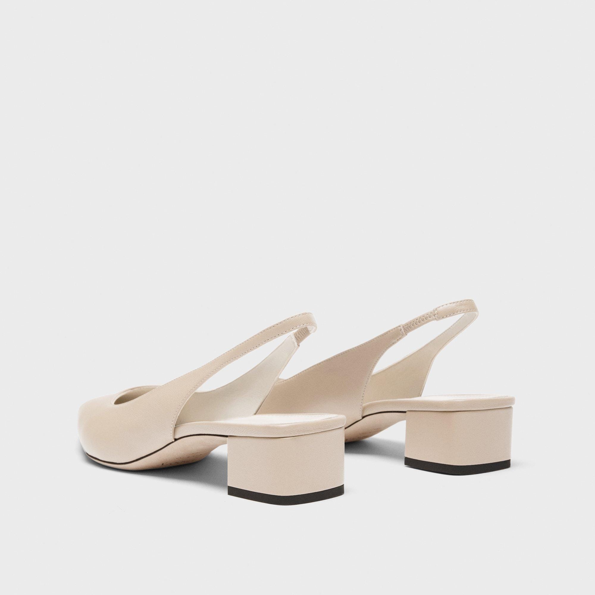 Slingback Pump in Leather - 4