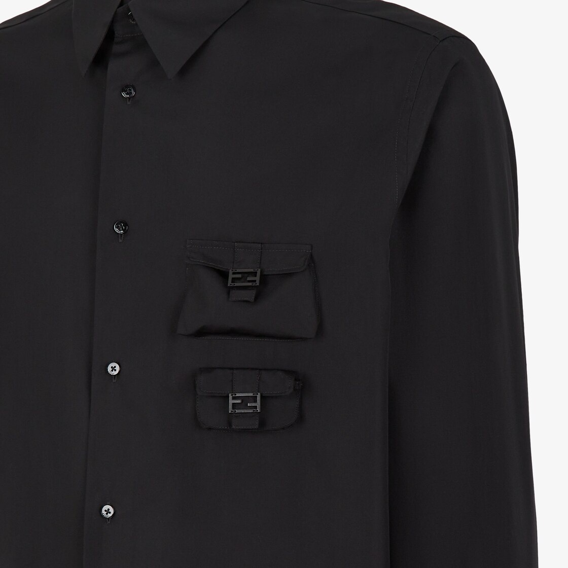 Black cotton shirt - 3