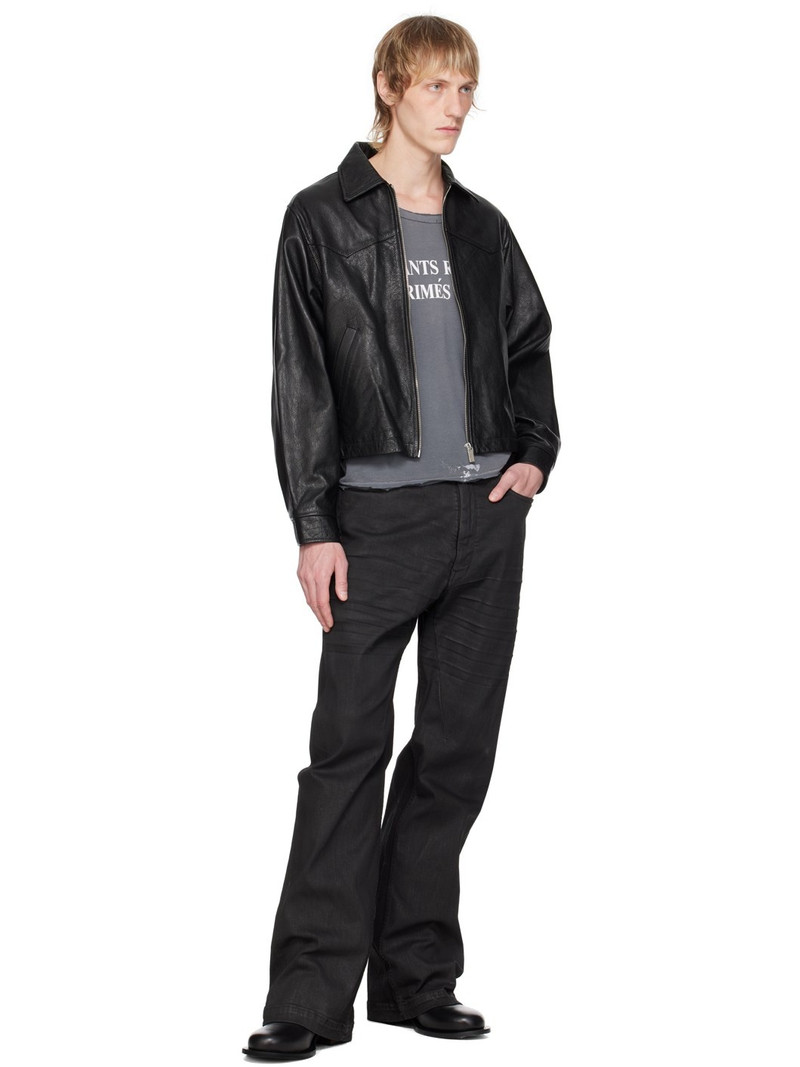 Enfants Riches Déprimés Black Motorcycle Boots outlook