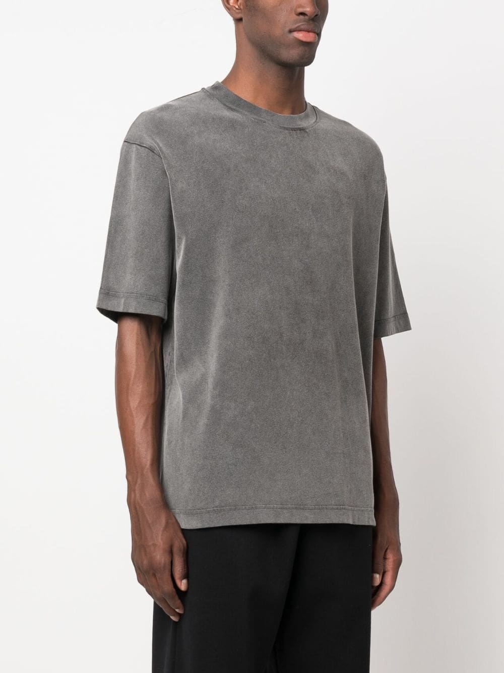 logo-patch cotton T-shirt - 5