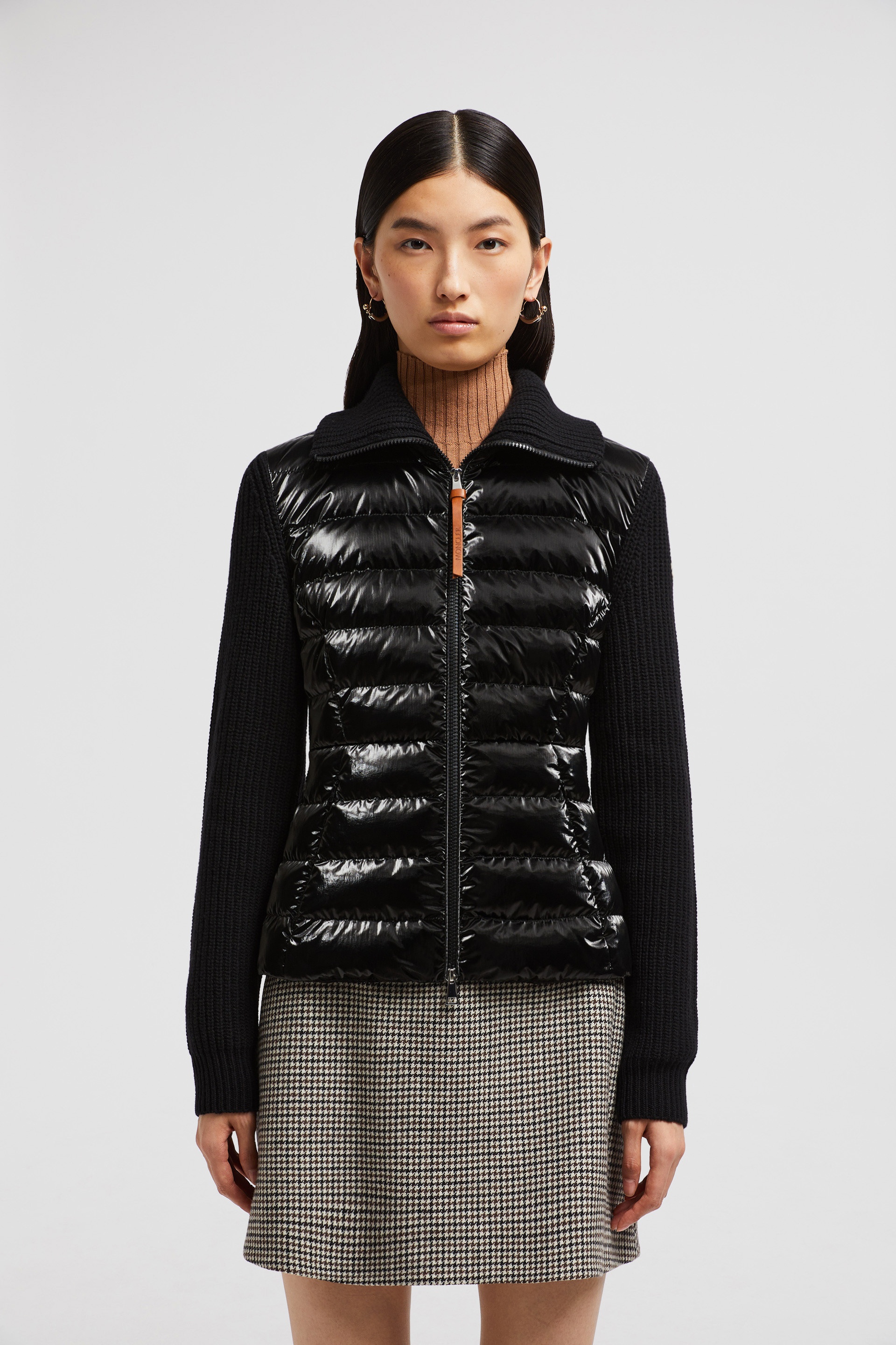 Padded Wool Zip-Up Cardigan - 3