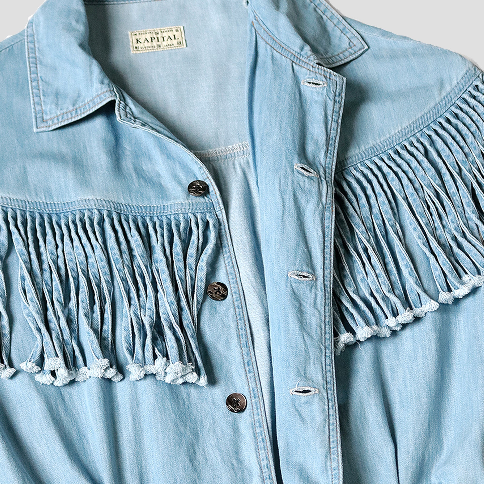 DENIM FRINGE JUMPSUITS - 4