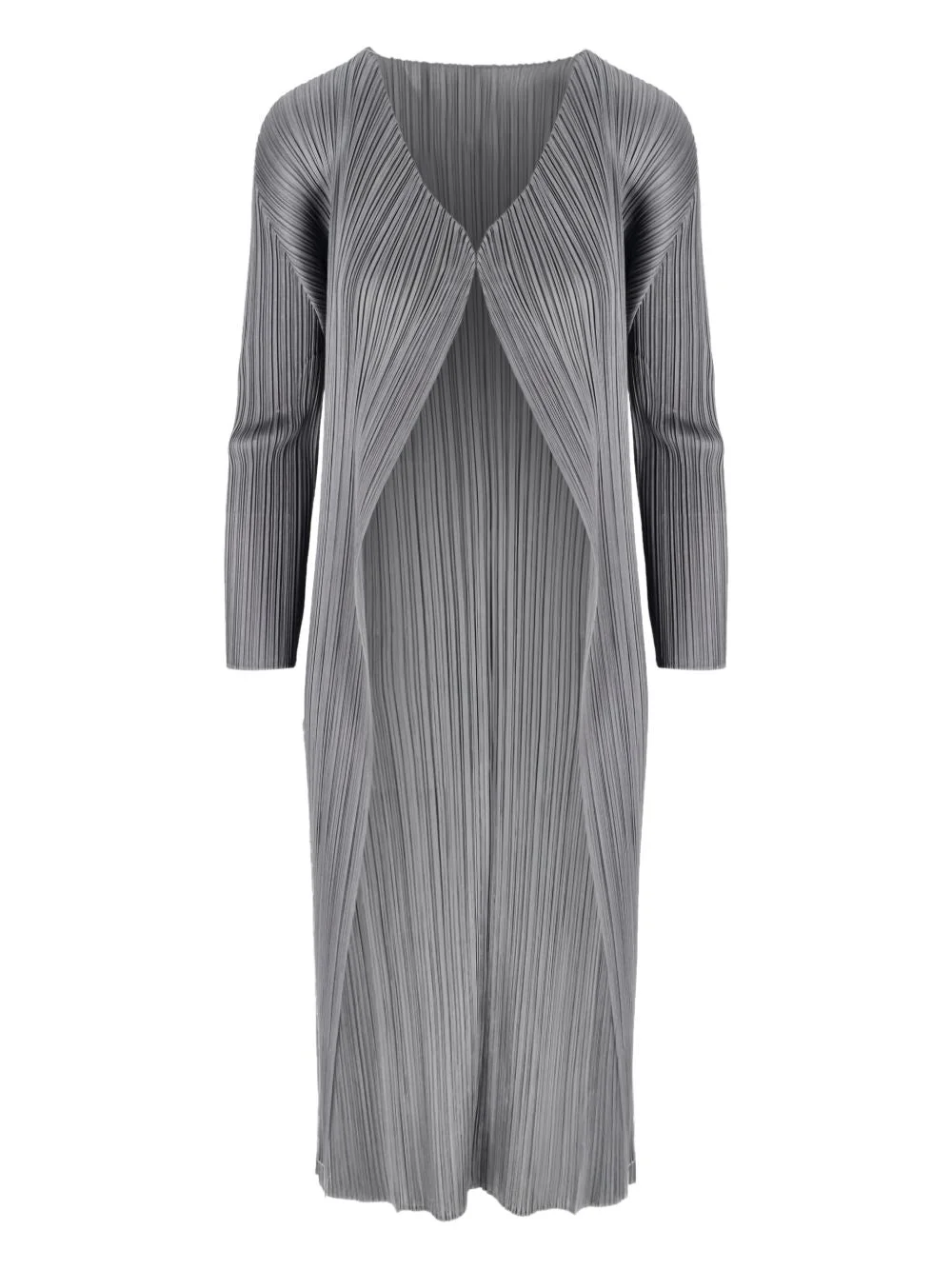 Pleats Please Issey Miyake Women Pleated Long Cardigan - 1