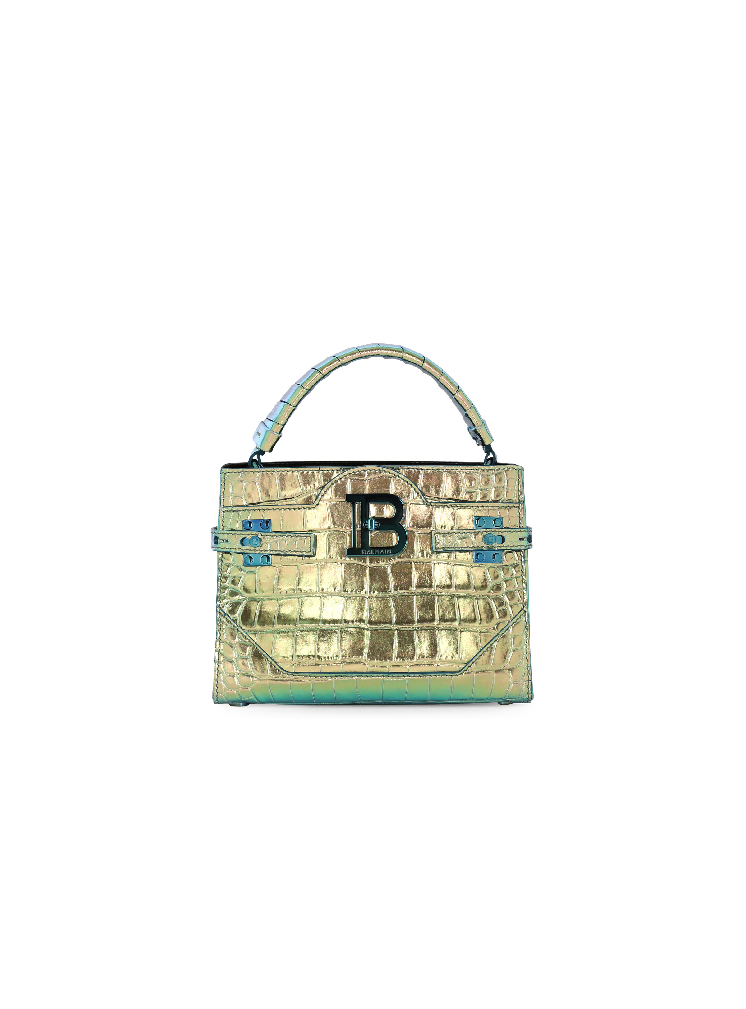 B-Buzz 22 Top Handle bag in crocodile effect-embossed leather - 1
