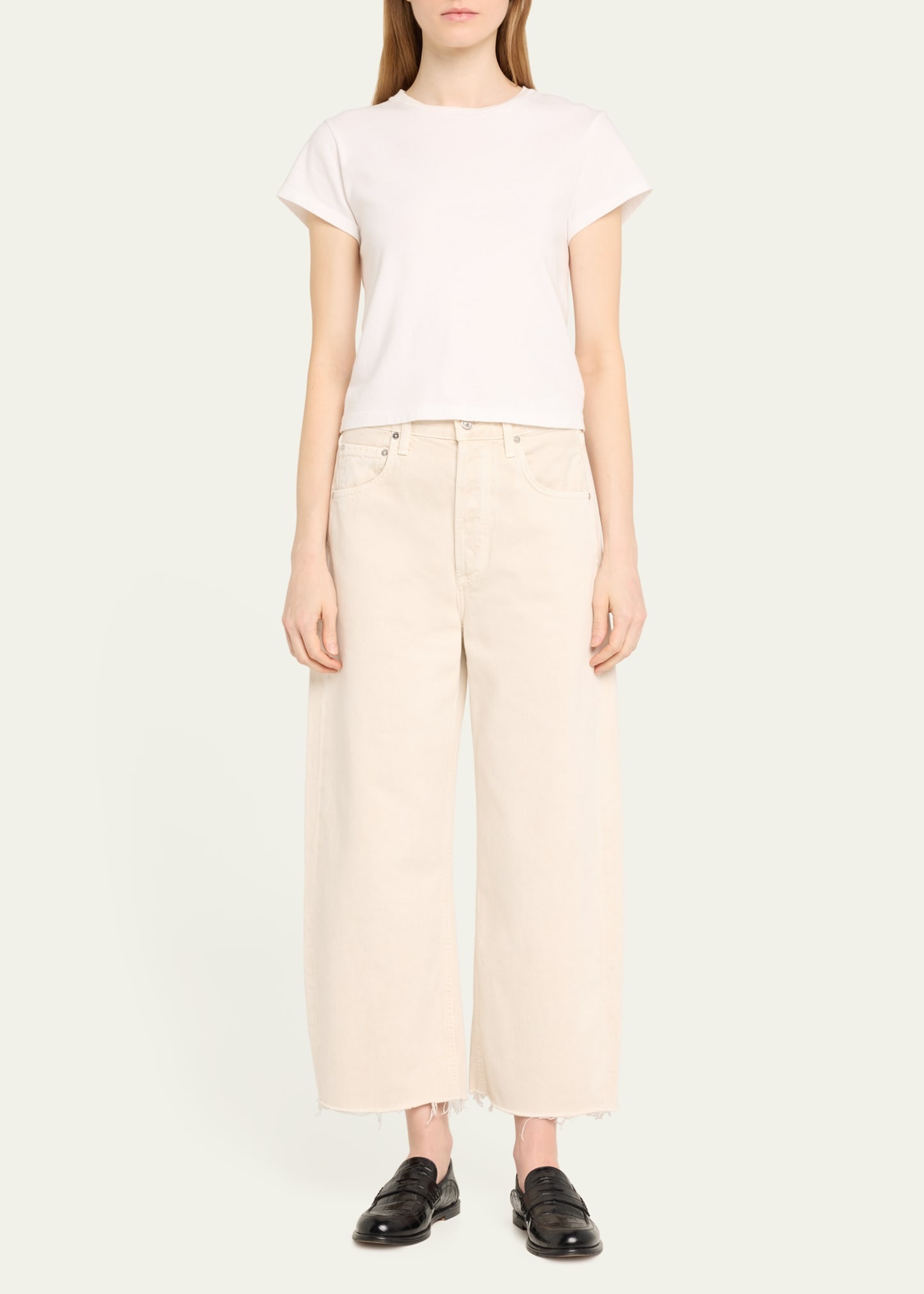 Ayla Raw Hem Crop Pants - 2