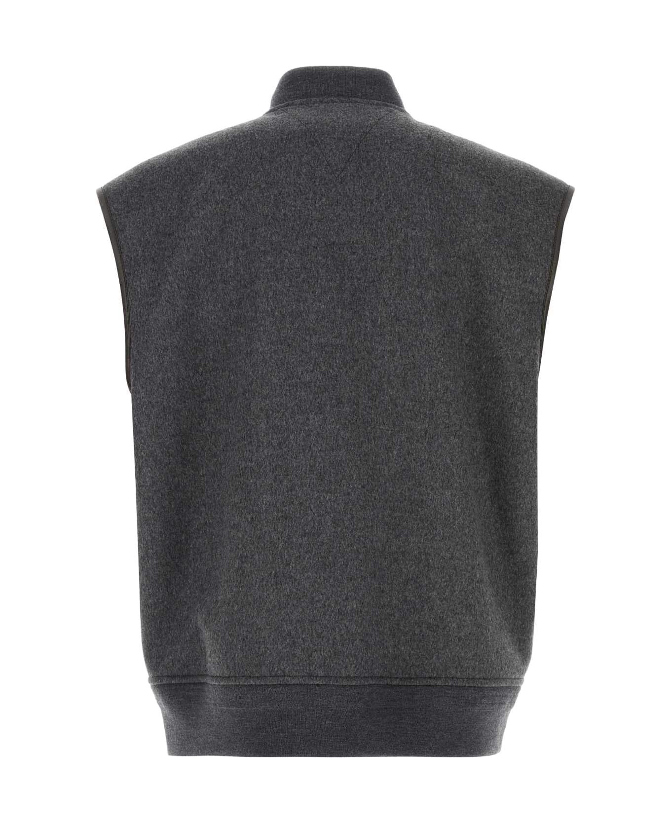 Dark Grey Wool Vest - 2