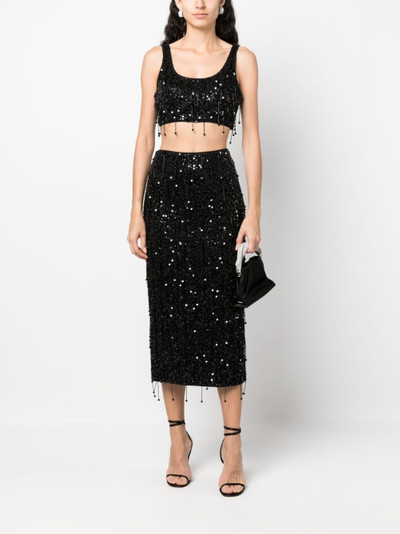 SIMKHAI paillette-embellished cropped tank top outlook