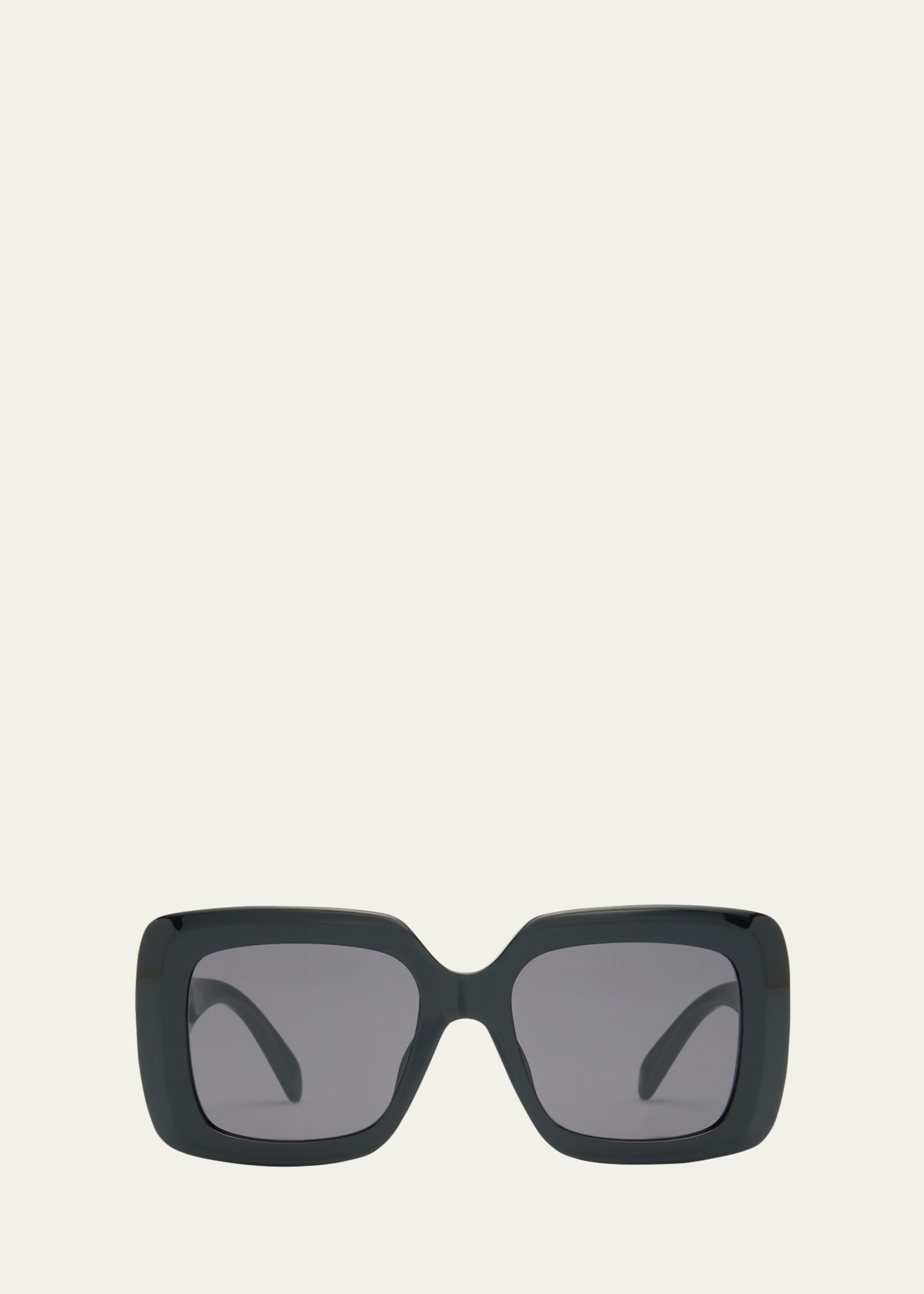 Bold Three-Dot Acetate Square Sunglasses - 1