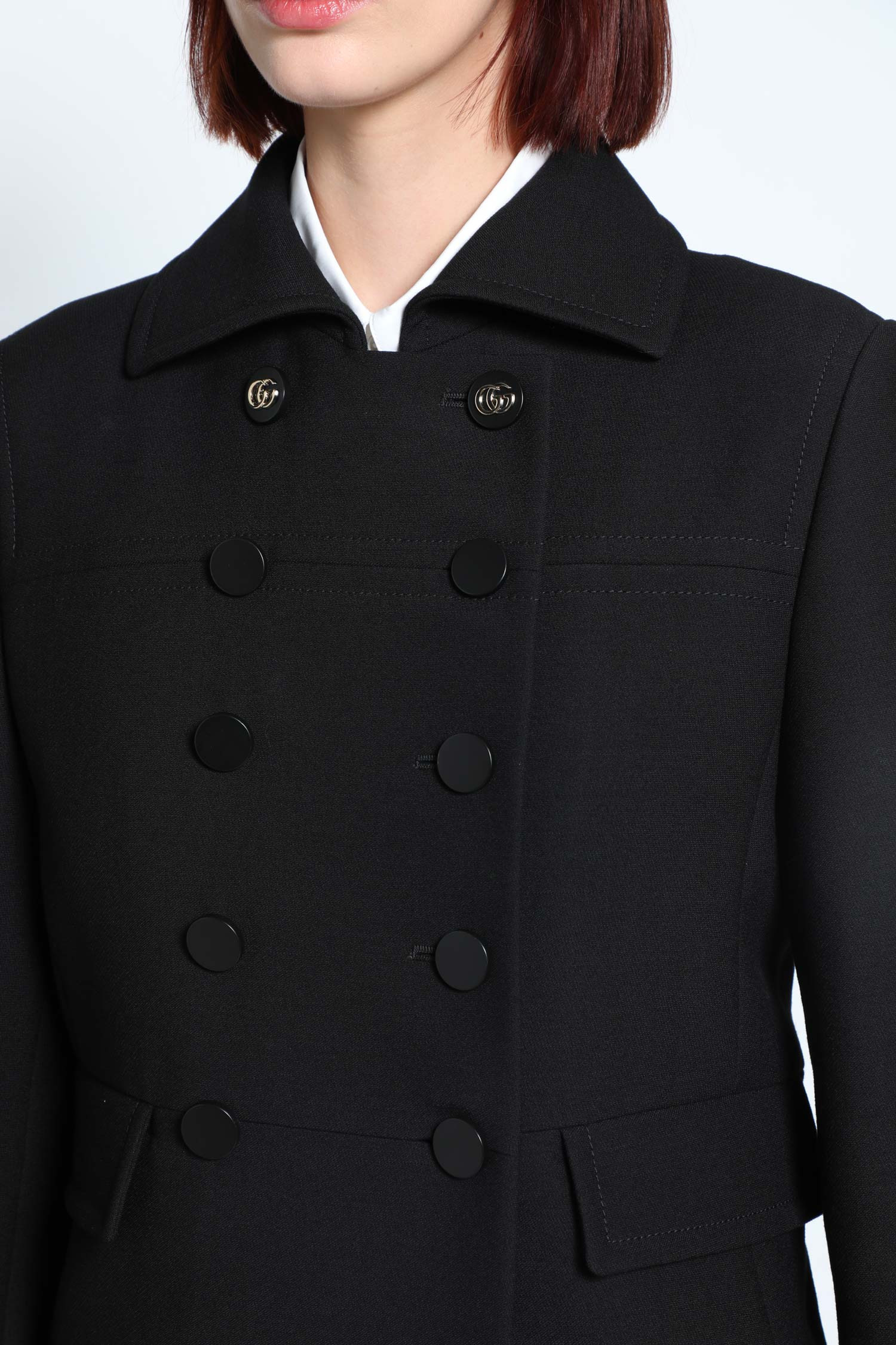 Double-breasted Wool Coat - 4