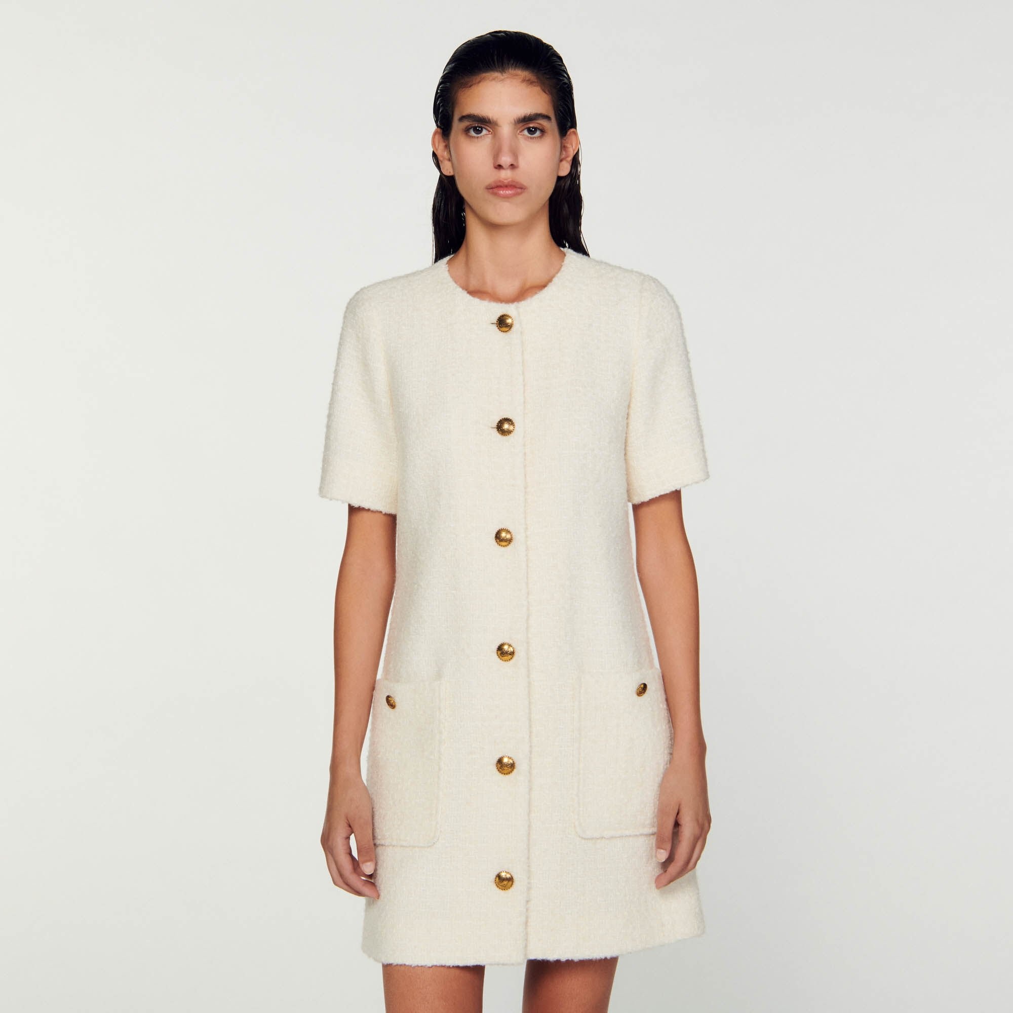 SHORT TWEED DRESS - 5