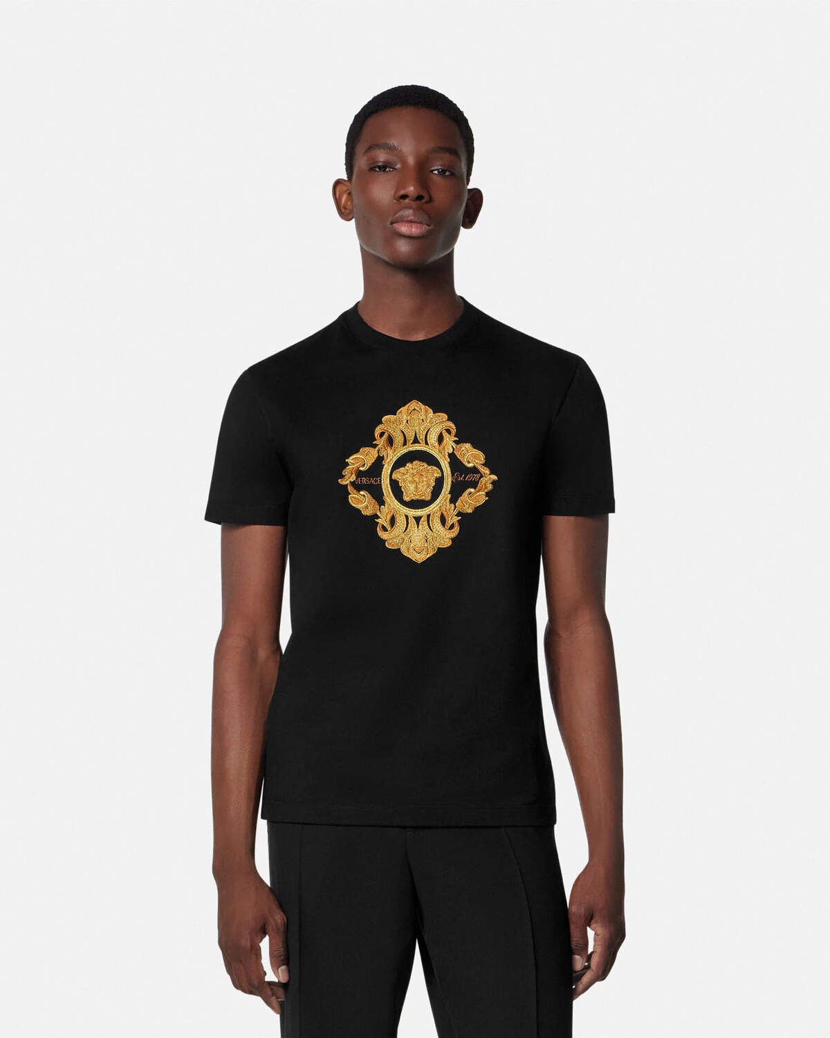 Embroidered Architectural Baroque T-Shirt - 4