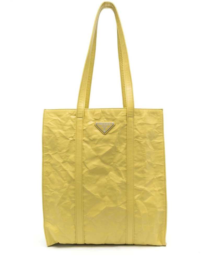logo-plaque tote bag 1