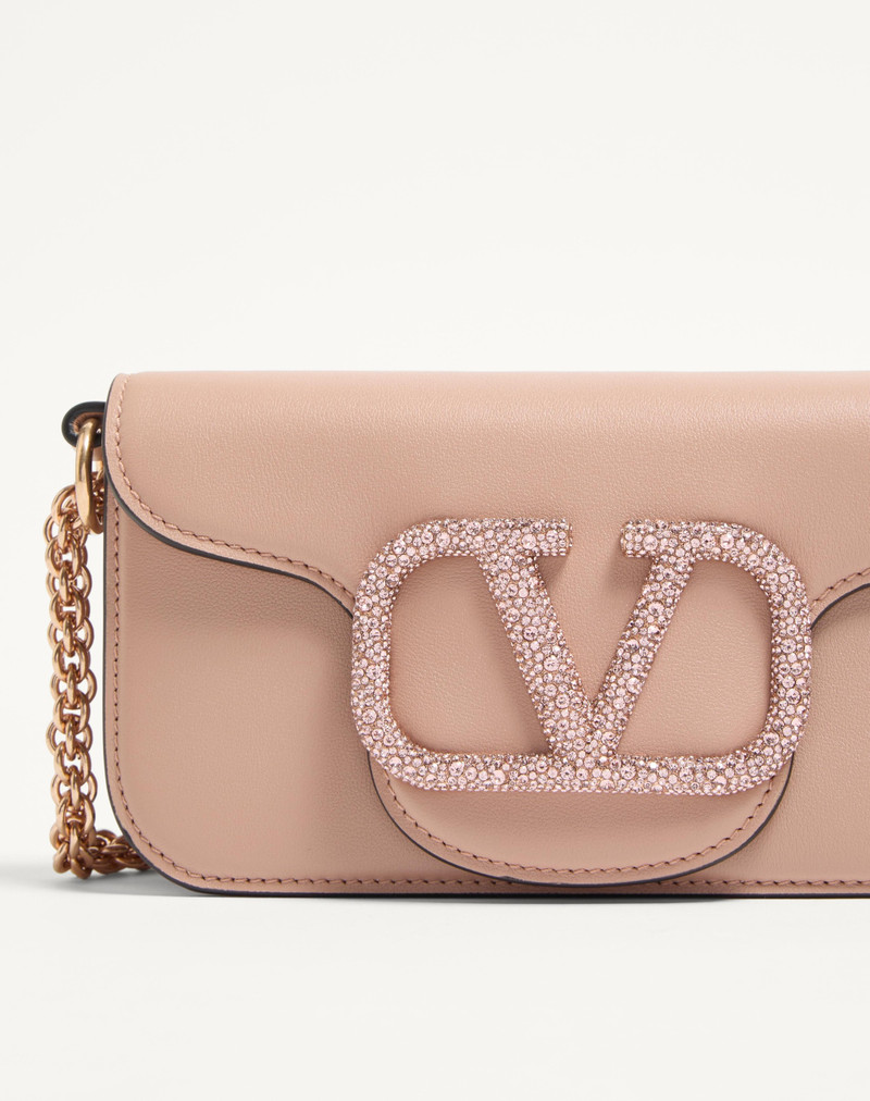 Valentino VALENTINO GARAVANI LOCÒ SMALL SHOULDER BAG WITH JEWEL LOGO outlook